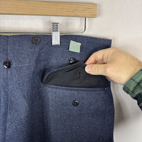 Vintage 1965 Bond Clothes Military Wool Trousers Men’s 36x34 - Picture 6 of 8